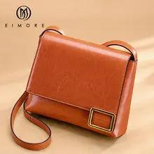 EIMORE сумка через плечо Женская Новинка женская сумка Весенняя модная квадратная сумка женская простая дикая кожаная сумка через плечо