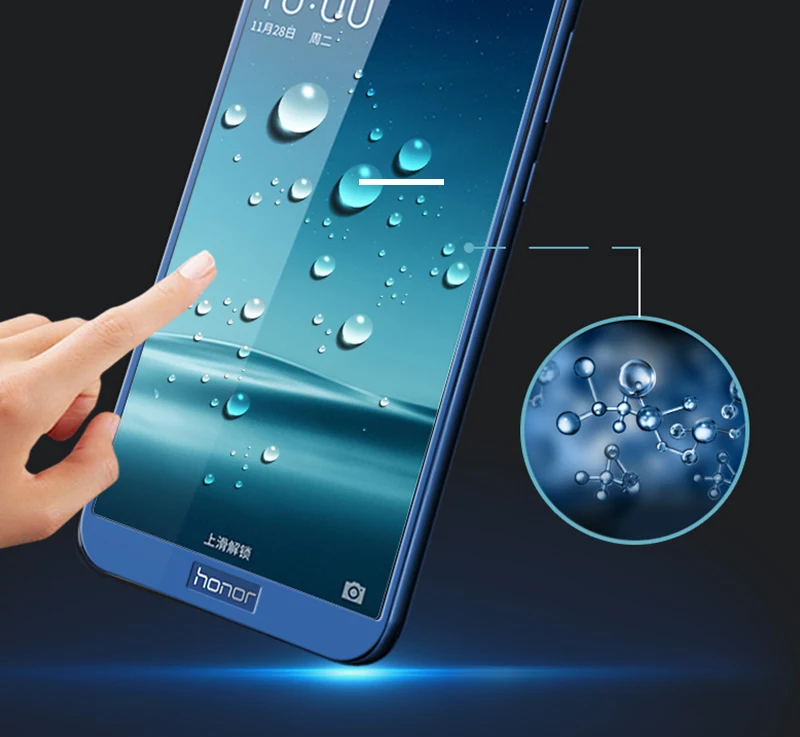 TOMKAS For Huawei Honor 9 Glass Screen Protector Frame Tempered Film Scratch Proof For Huawei P8 Lite 2017 Honor 9 8 Lite Glass