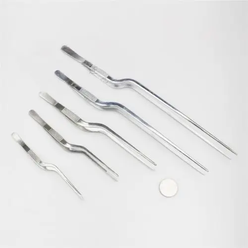 

14/16/20/26/30cm Lengths Stainless Steel Medical Gun Type Smooth Dressing Forceps Tweezers Labware