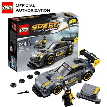 

Original LEGO Building Blocks Speed Champions Series Mercedes AMG GT3 Car Toy Brick 196pcs Stacking Toy For Children Brinquedos