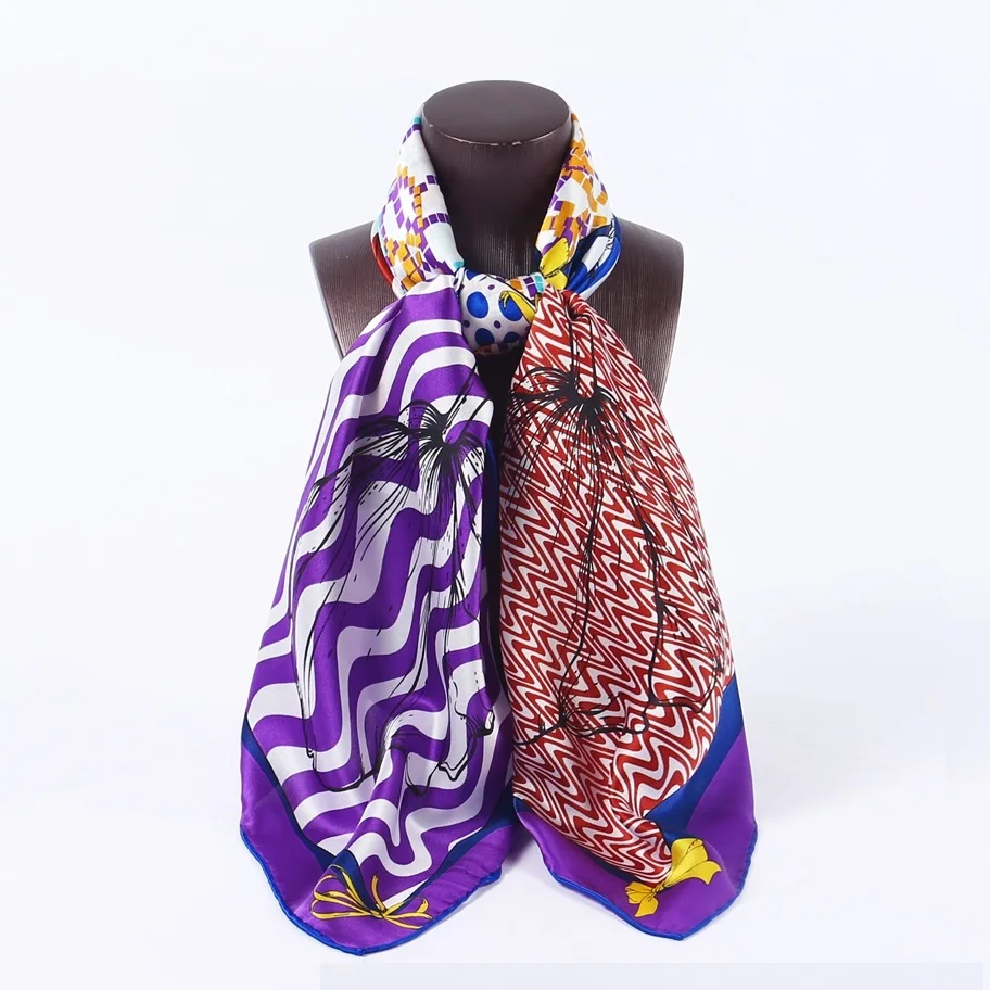 Buy 100 Silk Scarf Wraps Hijab Women Large Square