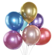 12 дюймов 10 шт. металлические глянцевые жемчужные латексные шарики, День подарков будущей матери надувные воздушные шары цвета свадебные украшения