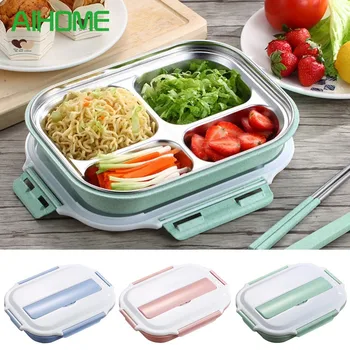 

1.6L Stainless Steel Insulated Lunch Box Thermal Bento Food Container Storage Box (Lunch Box + Chopsticks + Spoon)