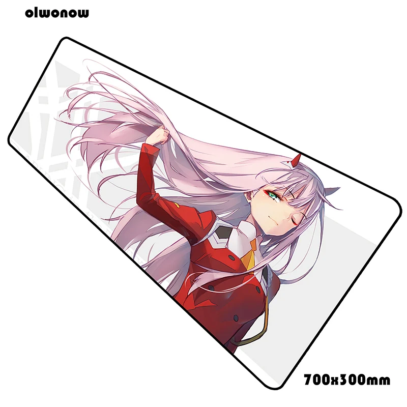 Коврик для мыши darling in the franxx 70x30 см игровой коврик для мыши крутой офисный notbook Настольный коврик очаровательные padmouse игры pc gamer коврики - Цвет: Size 700x300x2mm