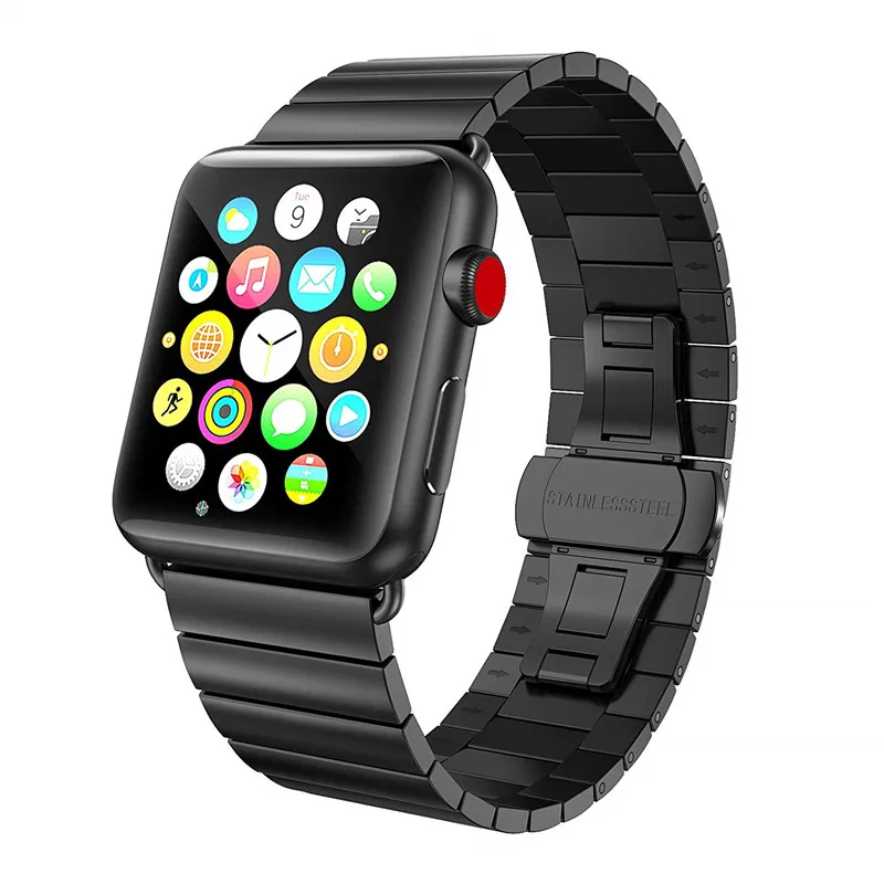 

ASHEI Stainless Steel Strap for Apple Watch Band Series 5/4 44mm 40mm Metal Replacement Link Bracelet for iWatch 3/2/1 38mm 42mm