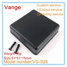 5 шт./лот литьевой чехол IP54 ABS пластиковые корпуса распределительная коробка для электронного проекта 51*51*15 мм