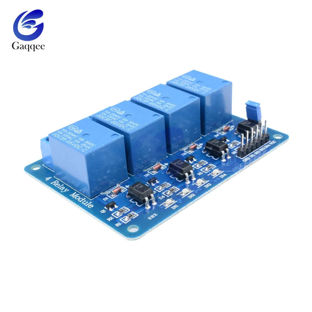 2PCS/Lot DC 5V 4 Channel Relay Shield Module for Arduino Samrt Home Improvement Optocoupler Indicator Power Supply Board | Обустройство