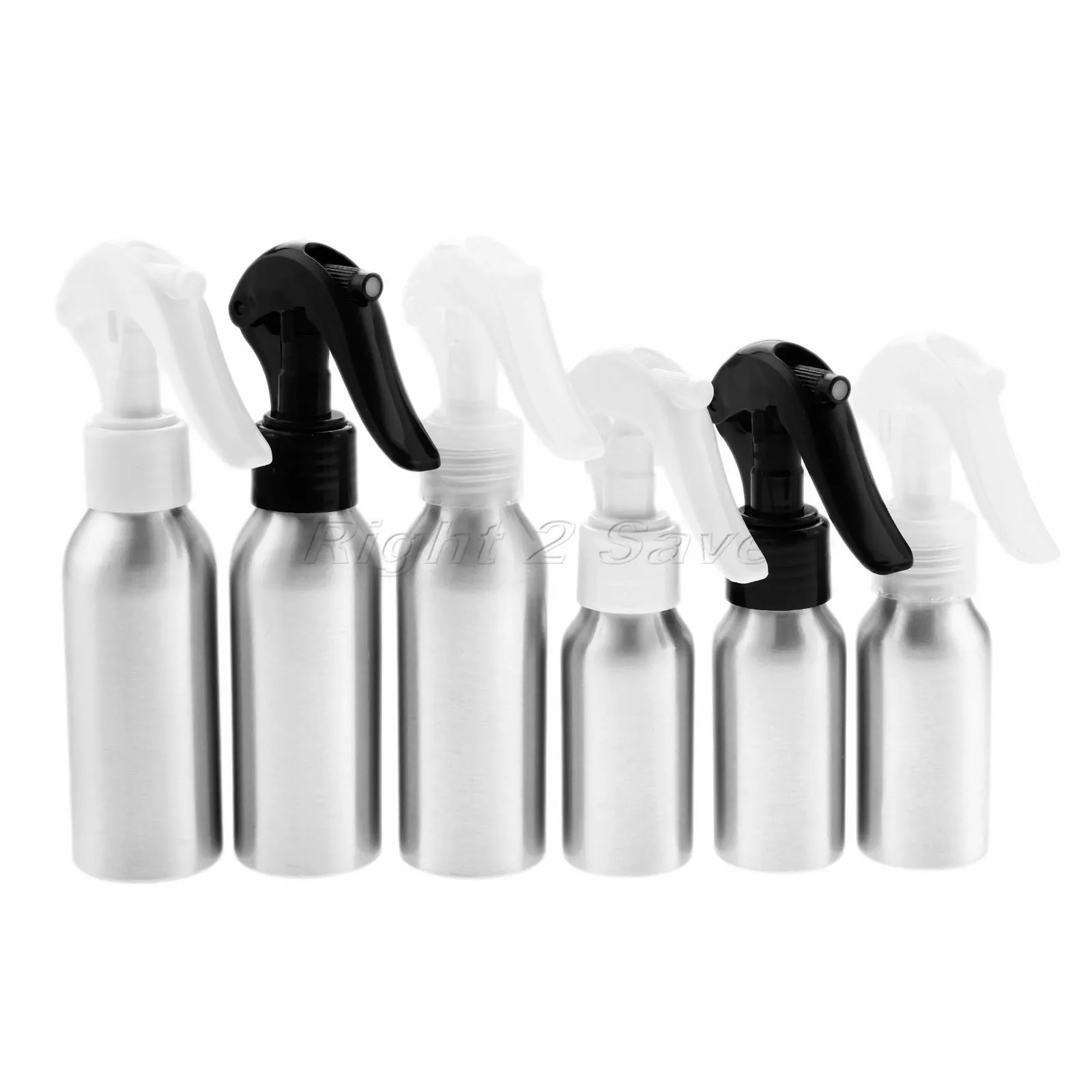 

1PC Aluminum Pressure Spray Bottle Atomiser bottle 50ml/100ml Cosmetic Portable Jars Pump Container Hairdressing Sprayer travel