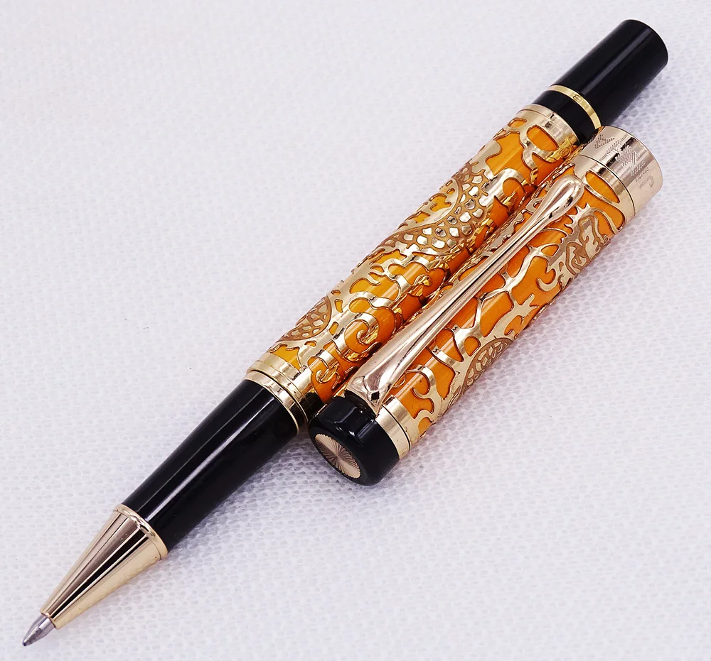 Jinhao 5000 винтажная Роскошная металлическая шариковая ручка с красивой текстурой