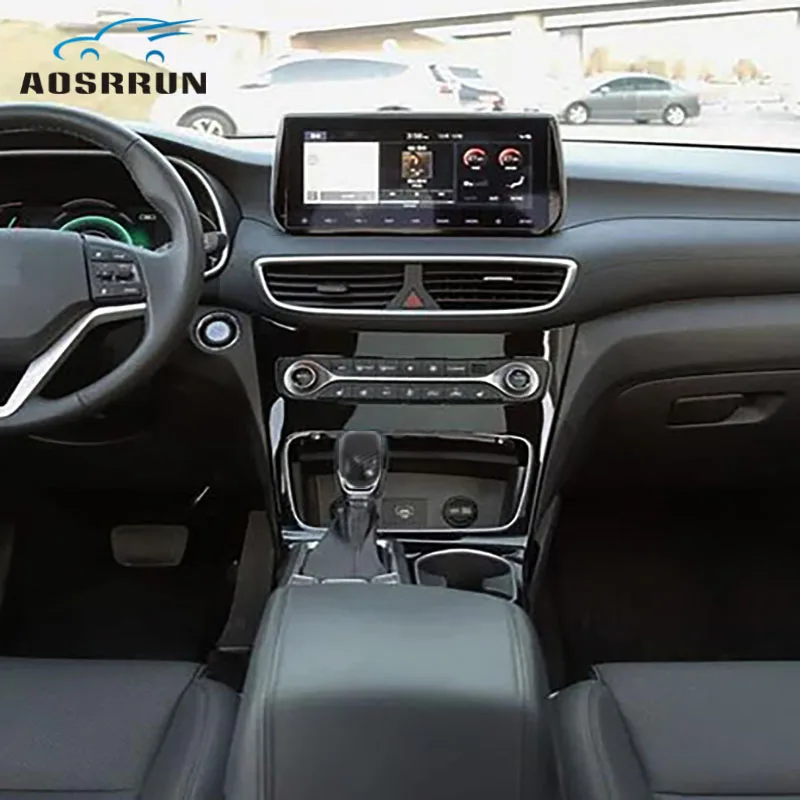 

Carbon fiber decoration Gear cover Car Accessories For Hyundai Santa Fe IX45 2019 2020