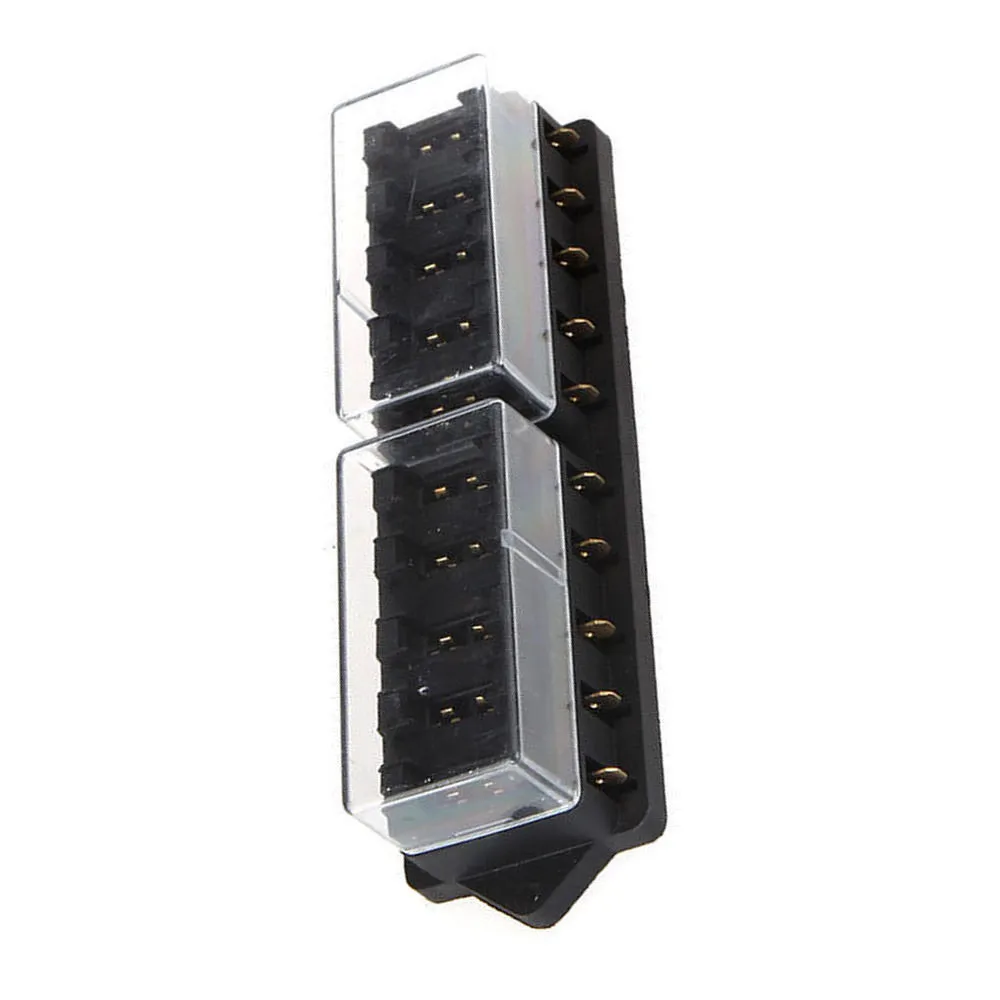 Suporte do Carro Padrão da Lâmina do Ato Caixa de Fusível Auto Circuito Titular 12v ee 10 Way 6 circuito padrão da lâmina do ato caixa de fusível titular 12v