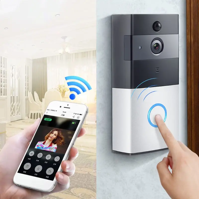 TCAM WIFI Video Door Phone Door Bell For Apartments IR Alarm Wireless Security Camera 2019 New
