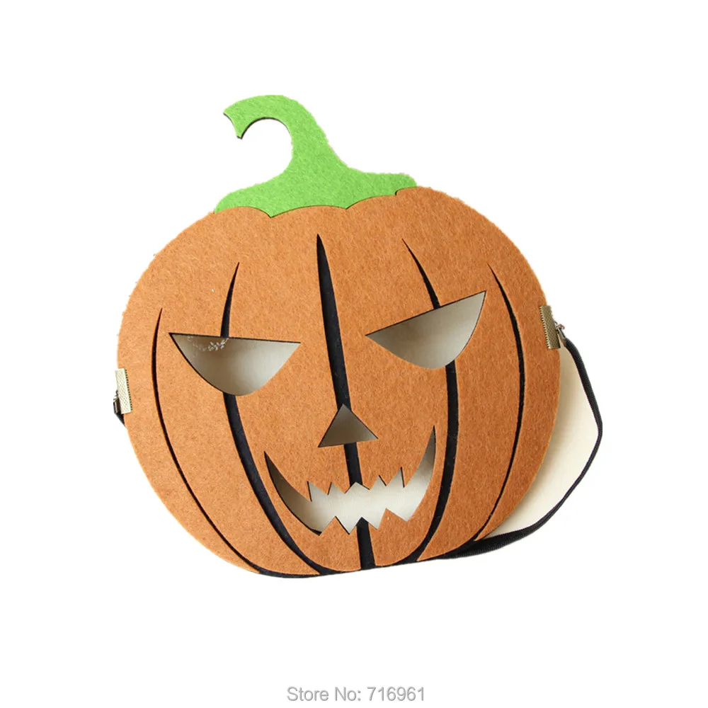 Full Head Felt Fabric Pumpkin Mask for Men/Women for Party Costume Ball