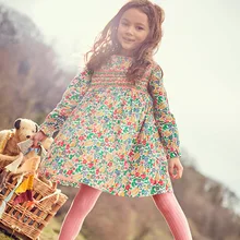 Little maven kids girls fashion brand autumn baby girls clothes draped dress Cotton flower print toddler girl dresses S0517 Little maven kids girls fashion brand autumn baby girls clothes draped dress Cotton flower print toddler girl dresses S0517
