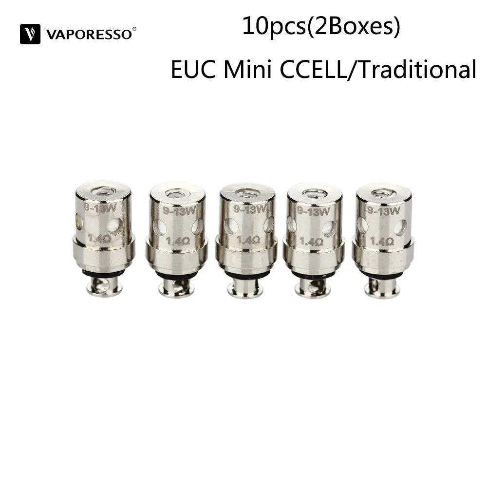 10 шт. оригинальная вапорессо EUC Mini CCELL мини традиционная катушка головка 1.3ohm 1.4ohm