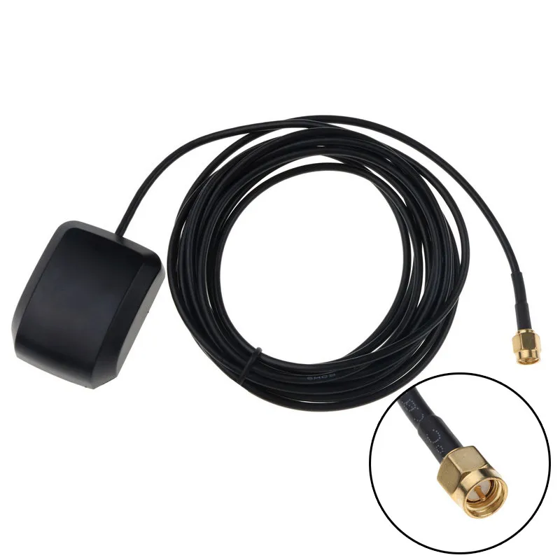 Car GPS Antenna 3M GPS receiver Car DVD Navigation Night Vision Camera Car GPS Active Remote Antenna Aerial Adapter Connector