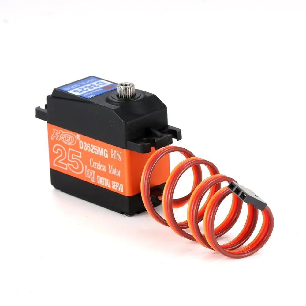 

D3625 Waterproof Metal Gear Digital Servo with 25kg High Torque 180 Angle for RC Remote Control Car Model Vehicle