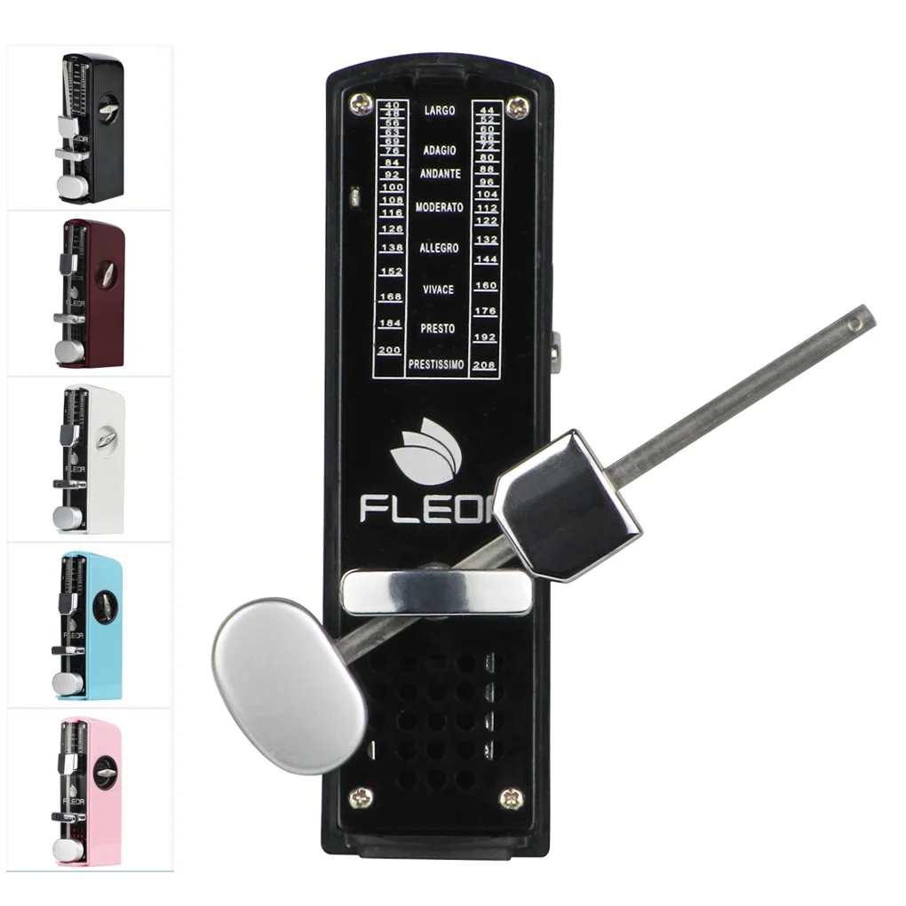 

FLEOR 1PCS Universal Mini Mechanical Metronome Spring Driven Traditional Metronome 40-208 BMP for Piano Guitar Violin Ukulele