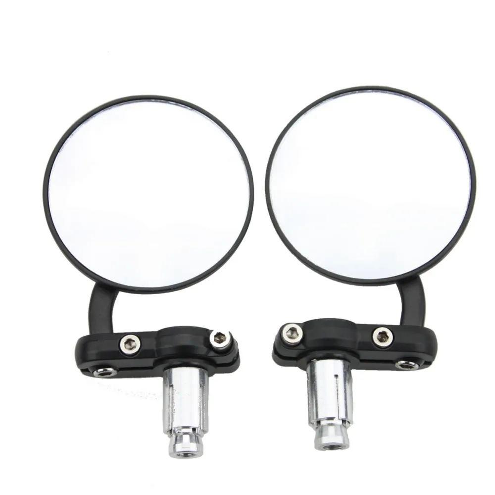 

GOOFIT Motorcycle Mirror Aluminum Black 22mm Handle Bar End Rearview Side Mirrors Motor Accessories E036-017