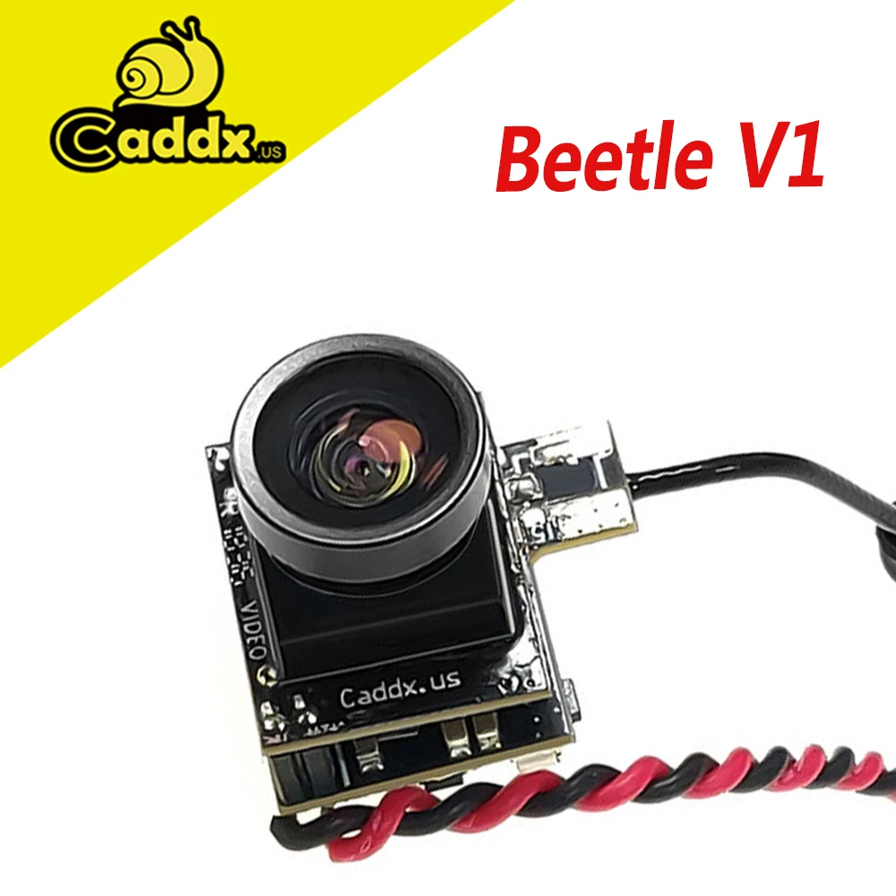 

FPV Camera Caddx Beetle V1 5.8G 48CH 25mW CMOS 800TVL 170 Degree Mini FPV Camera AIO LED Light For RC FPV Racing Drone