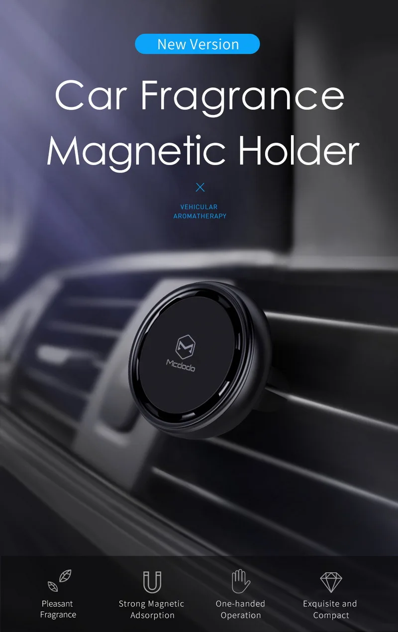 MCDODO автомобильный держатель Мини-крепление на вентиляционное отверстие магнитный держатель для мобильного или сотового телефона универсальный для iPhone X 6 6s 7 8 gps Кронштейн Стенд