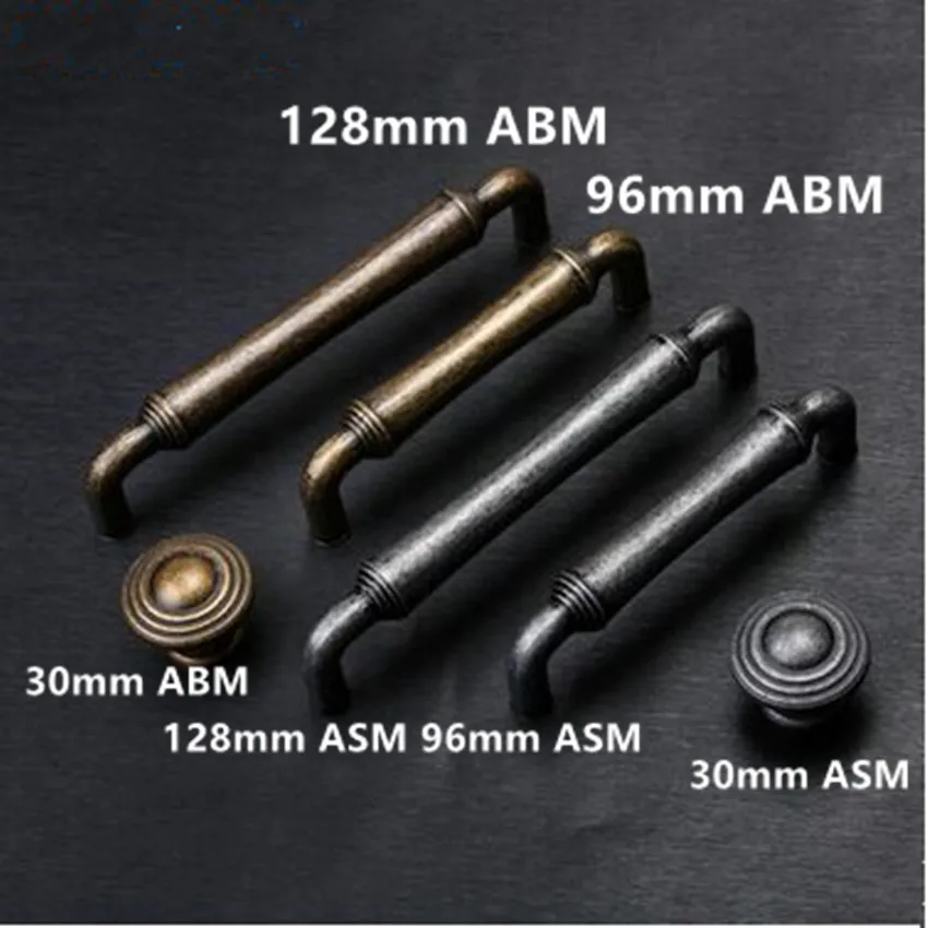 128mm bronze kitchen handles pulls 96mm antique iron dresser