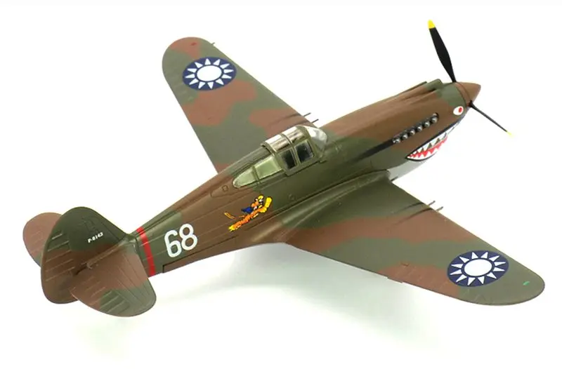 Предварительно построенный коллекционный самолет 1/72 Curtiss P-40 Warhawk Второй мировой войны истребитель Tomahawk летающий тигр готовая пластиковая модель