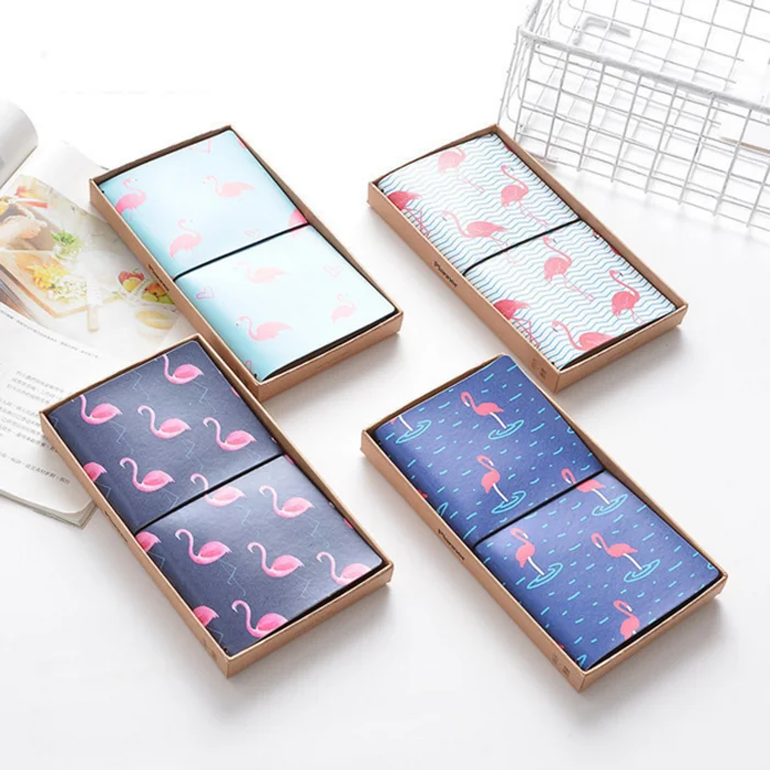 

1 Pcs New Strolling Flamingo PU Leather Cover Planner Notebook Diary Exercise Composition Binding Note Notepad Gift Stationery