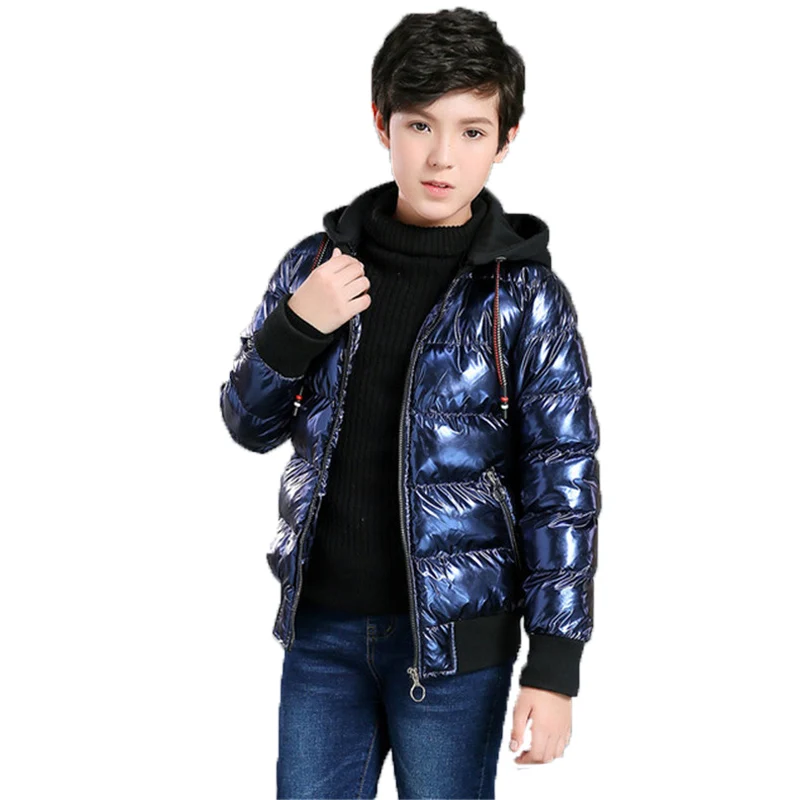8-17 Years Boys girls Winter Coat Parka Cotton-wadded Jacket Hooded Warm Jacket 2018 Bronzing Thicken Warm waterproof Outerwear цена 8-17 Years Boys girls Winter Coat Parka Cotton-wadded Jacket Hooded Warm Jacket 2018 Bronzing Thicken Warm waterproof Outerwear цены онлайн
