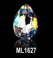 10 шт. прозрачные AB 3d стеклянные драгоценные камни для дизайна ногтей ювелирные изделия многоцветные кристаллы для ногтей Стразы алмазные ногти Красота Ювелирные изделия Подвески MC1614 - Цвет: 1627-10pcs