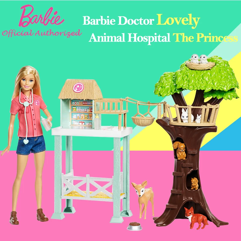 barbie careers animal rescue doll and playset