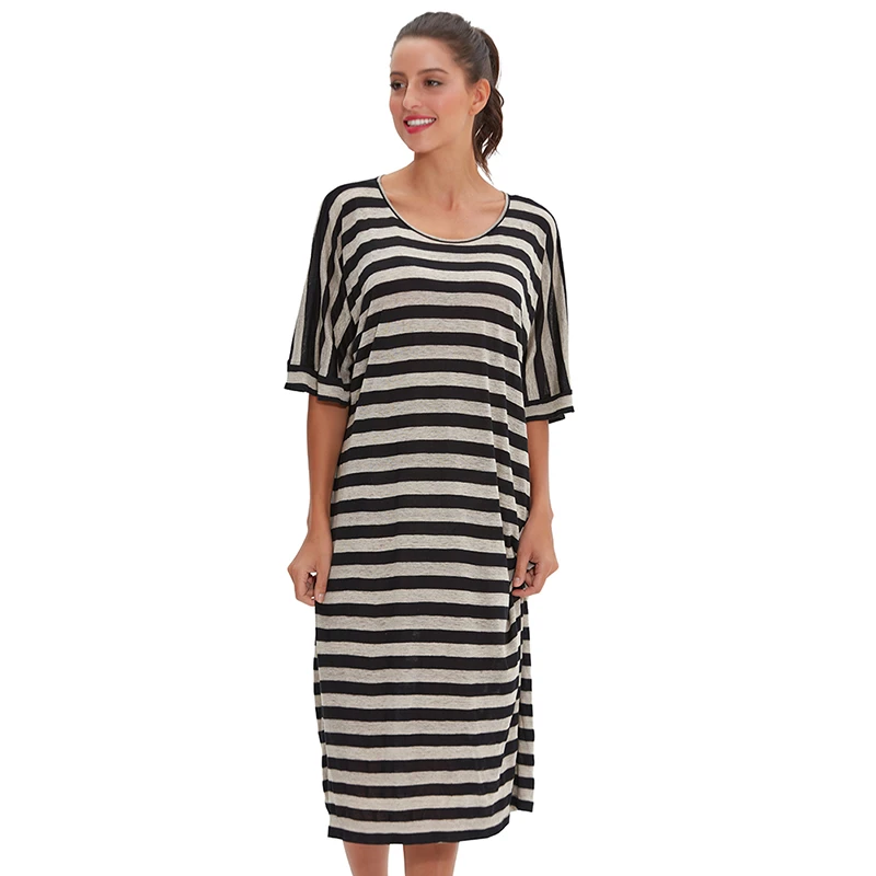 cotton knit dresses plus size