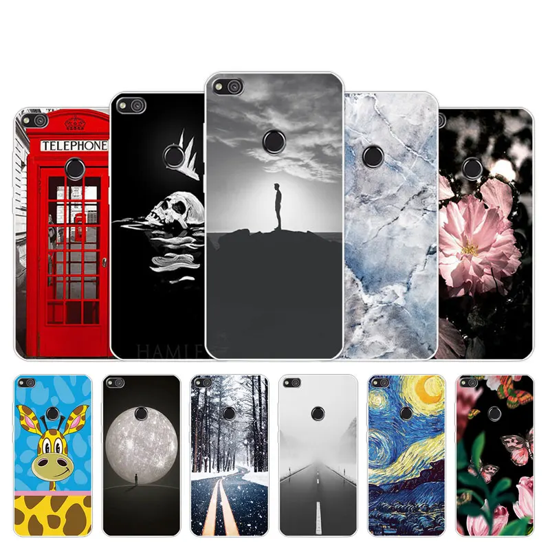 

Soft Silicon Case For Huawei P8 lite 2017 5.2" Back Cover Call Box Design For Huawei Honor 8 lite / P9 Lite 2017 Protection