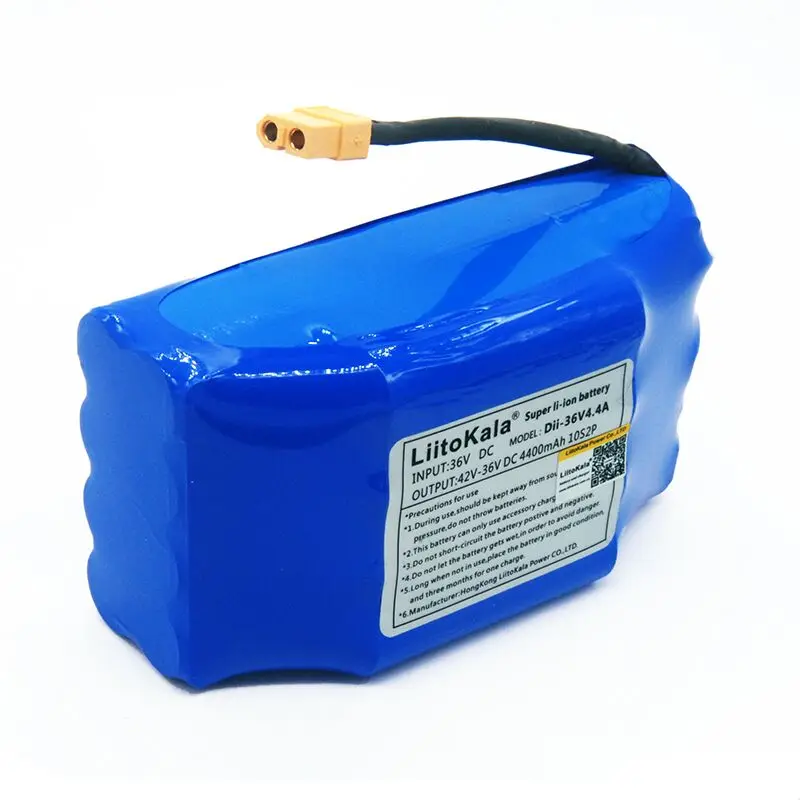 Liitokala 36V 4.4Ah 4400mah high drain 2 wheel electric scooter self balancing lithium battery pack for Self-balancing Fits