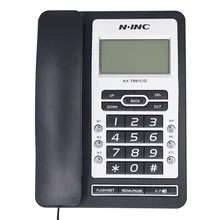 DTMF/FSK зеленый экран стационарный телефон без батареи двойной интерфейс стационарный телефон Вызов ID громкой связи для Дома Офиса отеля