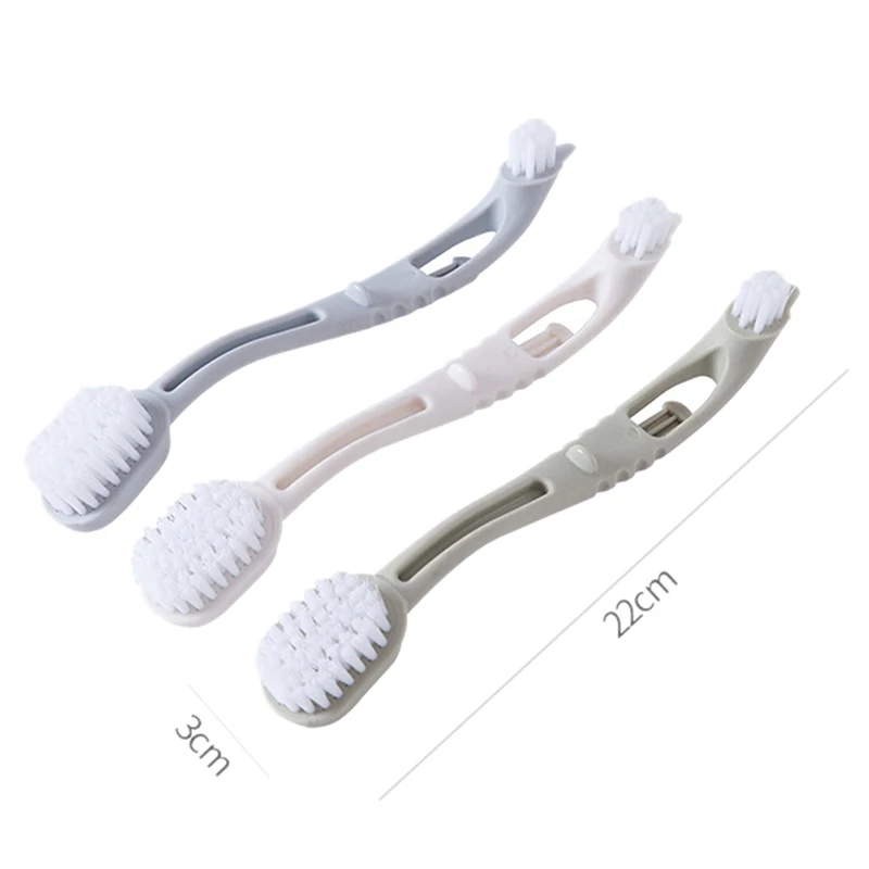 

Shoe Cleaning Brushes Double Long Handle Shoe Brush Cleaner Washing Toilet Lavabo Pot Dishes Home Cleaning Tools