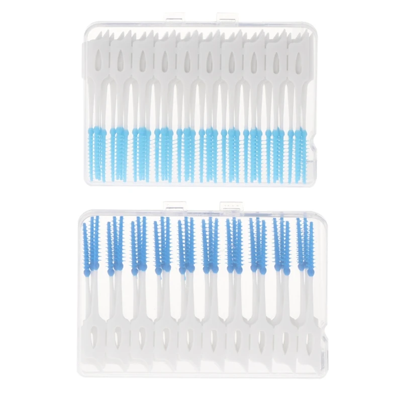 

40pcs/Lot Interdental Brush Dental Floss Teeth Oral Clean Double Head Toothpick June 30