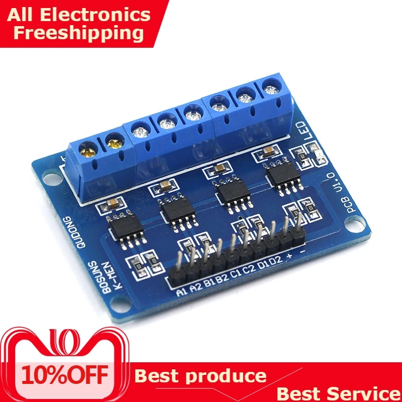 

HG7881 4-Channel DC Stepper Motor Driver Controller Board for Arduino