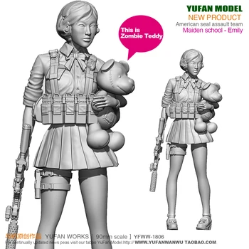 

1/18 Modern School Uniform Girl Soldier YFWW-1806