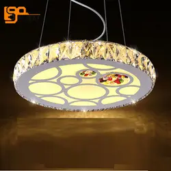 Новый пункт светодиодный подвесные светильники современный хрустальные люстры cristal кулон освещение блеск ресторан лампы спальня свет