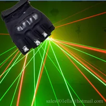 New Arrived Christmas Laser Gloves With 3 Pcs 532nm 80mw Green Red Lasers Gloves Stage Laser Show Led Laserman Show Gloves