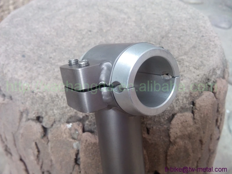 

Titanium Bicycle Seat Post Custom Titanium Seat post eccentric China made Seat Post with Sand Blasting