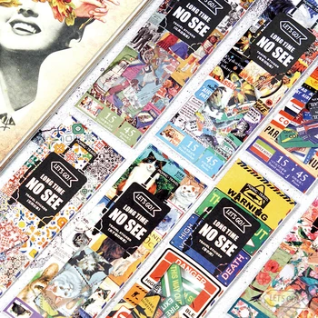 

Long time No See Label Stickers Set Decorative Stationery Stickers Scrapbooking DIY Diary Album Stick Label TZ127