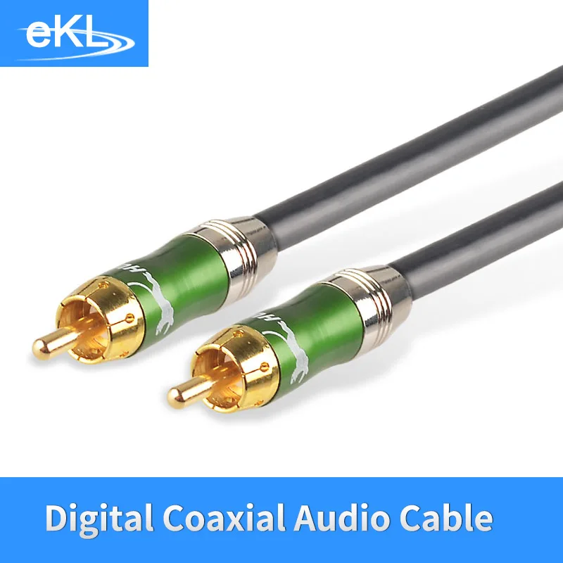 EKL Digital Coaxial Audio Cable SPDIF audio dvd subwoofer amp RCA video