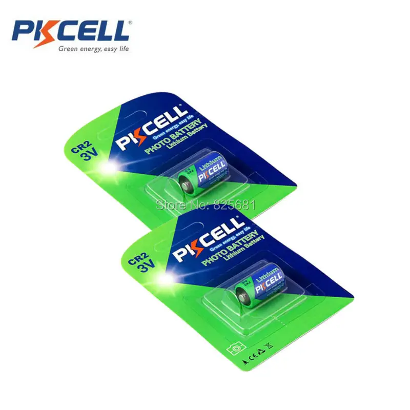 

3Pcs 3Cards CR2 CR15H270 3V 850mAh single use Li-MnO2 Battery in 1pc/card packing