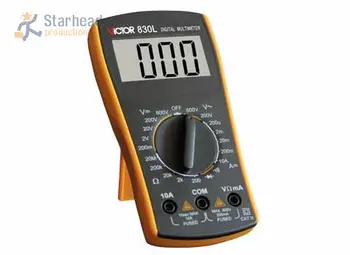 

First Choice for New Electrician! Victor VC830L 3 1/2 Digital Multimeter AC DC Ohm VOLT Meter, Large LCD, Drop Shipping