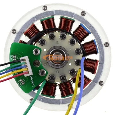 

12 pole 12N14P DC brushless motor Hall permanent magnet brushless DC motor diy disc generator