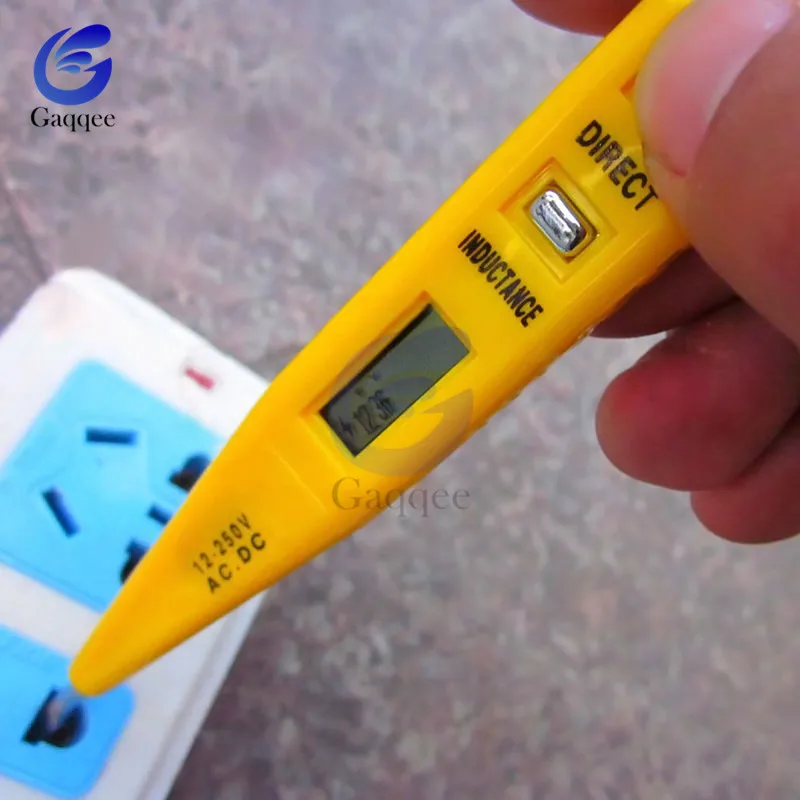 1PCS LCD Digital AC//DC Voltage Detector Continuity Tester Pen 12-240V VP