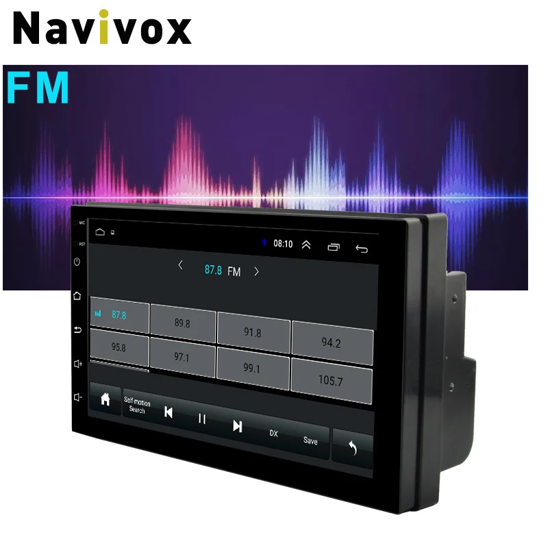 Автомагнитола Navivox Универсальный аудиоплеер 2 Din на платформе Android 8.1 с GPS для
