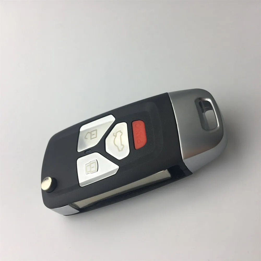 OkeyTech 4 кнопки 315 МГц обновленный Автомобильный Дистанционный ключ для Audi A6 A3 A4 TT автоматический пульт дистанционного управления 4D0837231M 4D0837231A 4D0837231E